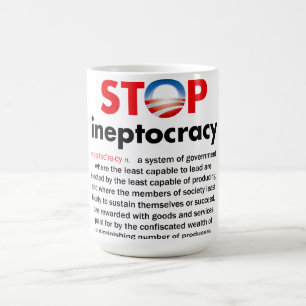 Mug Arrêtez Ineptocracy d'Obama