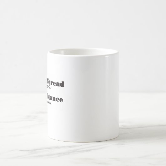 Mug Arrêtez la diffusion de fausses nouvelles (Centre)