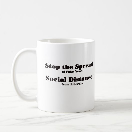 Mug Arrêtez la diffusion de fausses nouvelles (Gauche)