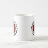 Mug Arrêtez-le dessus et - logo de bouton (Centre)