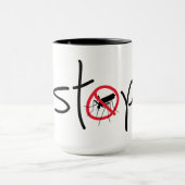 Mug Arrêtez le paludisme, la zika ou la dengue. Virus, (Centre)
