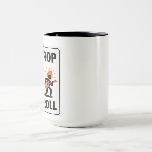 Mug Arrêtez, Tombez et Roulez n Faites du Rock – En ca (Centre)
