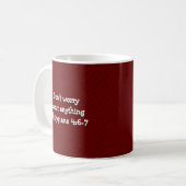 Mug ARRÊTEZ VOTRE STRESSING Inspirationnel Christian R (Devant gauche)