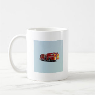 Mug Arrière du moteur à feu avec drapeau américain