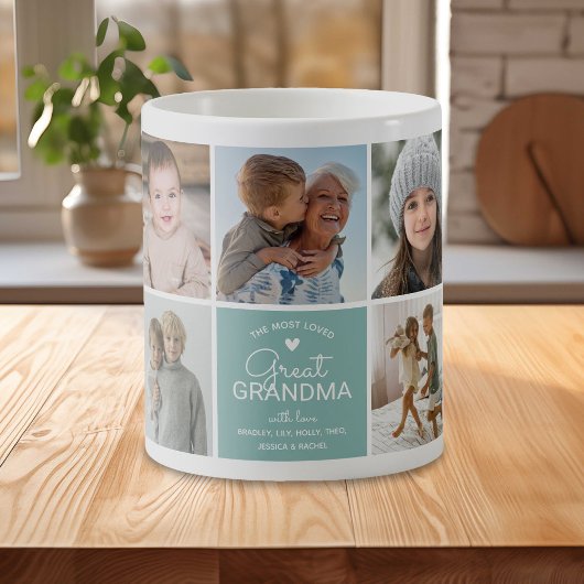 Mug ARRIÈRE-GRAND-MÈRE 'la plus aimée' Collage de phot