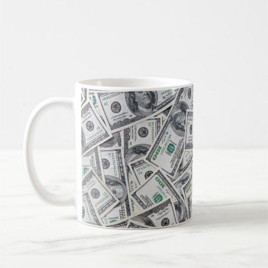 Mug Arrière - plan 100 Dollars. (Gauche)