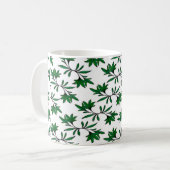 Mug Arrière - plan à feuilles spirales (Devant gauche)