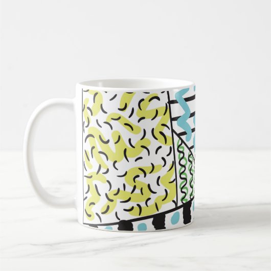 Mug Arrière - plan à main Abstraite 3 (Gauche)