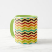 Mug Arrière - plan à rayures rétro 4 (Devant gauche)