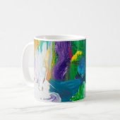 Mug Arrière - plan abstrait auto-fabriqué. abstrait, a (Devant gauche)
