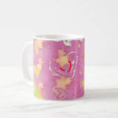 Mug arrière - plan abstrait avec texture aquarelle, Hu (Devant gauche)