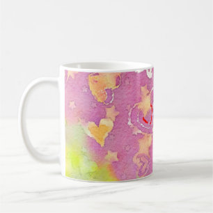 Mug arrière - plan abstrait avec texture aquarelle, Hu