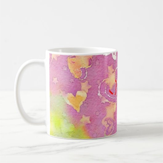 Mug arrière - plan abstrait avec texture aquarelle, Hu (Gauche)