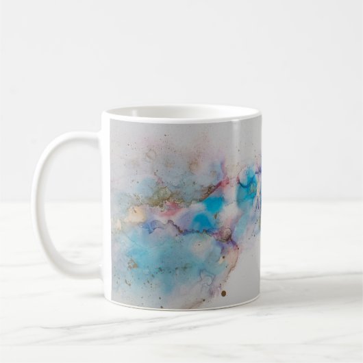 Mug Arrière - plan Abstrait de l'encre d'alcool (Gauche)