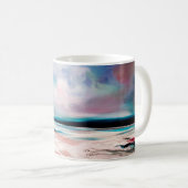 Mug arrière - plan Abstrait de texture d'huile. Peindr (Devant droit)