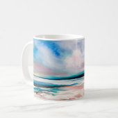 Mug arrière - plan Abstrait de texture d'huile. Peindr (Devant gauche)