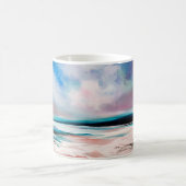 Mug arrière - plan Abstrait de texture d'huile. Peindr (Centre)