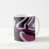 Mug Arrière - plan abstrait graphique de trait de bros (Devant droit)