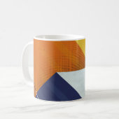 Mug Arrière - plan Abstrait. Grunge texture. Géo tria (Devant gauche)