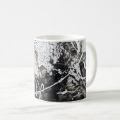 Mug arrière - plan Abstrait noir et blanc (Devant droit)