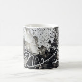Mug arrière - plan Abstrait noir et blanc (Centre)