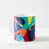 Mug Arrière - plan Abstrait psychédélique liquide colo (Devant gauche)