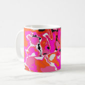 Mug Arrière - plan Acid Vivid Digital Psychedelic bril (Devant gauche)