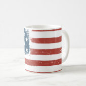 Mug Arrière - plan américain de Grunge Drapeau. Versio (Devant droit)