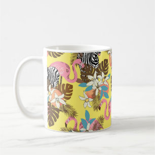 Mug Arrière - plan animal Abstrait peint à la main san