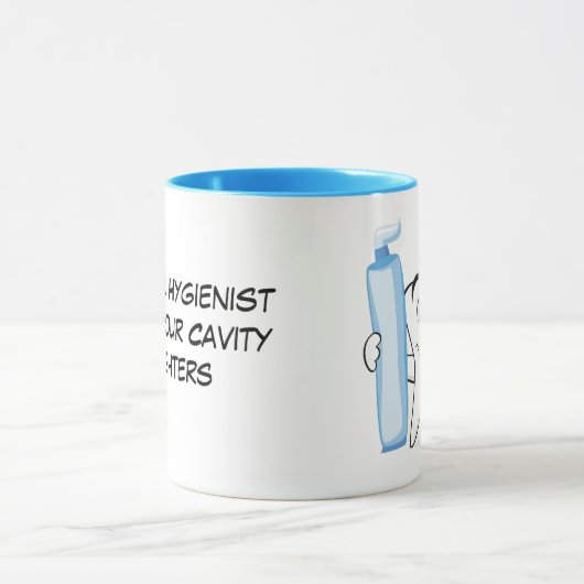 Mug Arrière - plan Animé de dent (Centre)