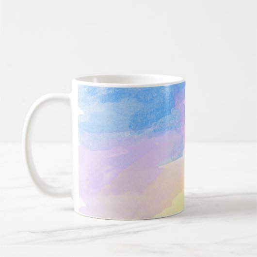 Mug Arrière - plan art aquarelle abstraite (Gauche)