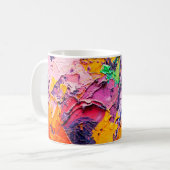 Mug arrière - plan artistique Abstrait. Peinture à l'h (Devant gauche)