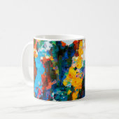 Mug arrière - plan artistique Abstrait. Texture chaude (Devant gauche)