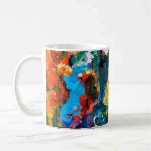 Mug arrière - plan artistique Abstrait. Texture chaude