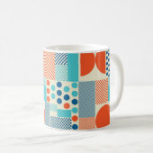 Mug Arrière - plan avec formes géométriques, modèle d' (Devant droit)