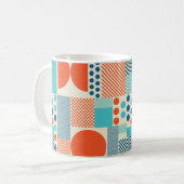 Mug Arrière - plan avec formes géométriques, modèle d' (Devant gauche)