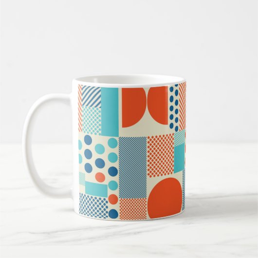 Mug Arrière - plan avec formes géométriques, modèle d' (Gauche)