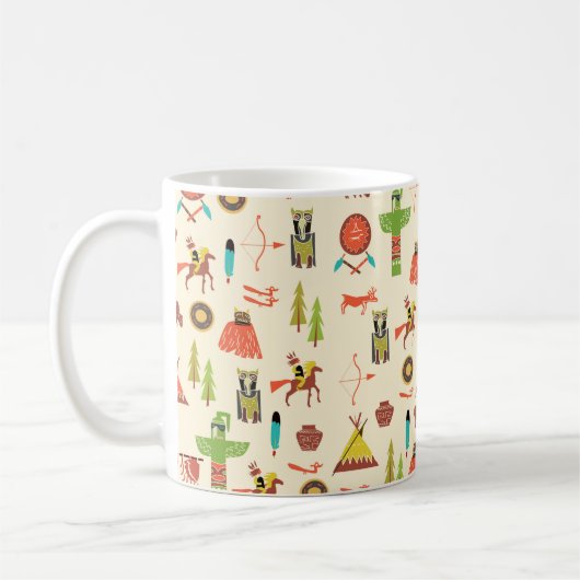 Mug arrière - plan avec Indiens américains (Gauche)