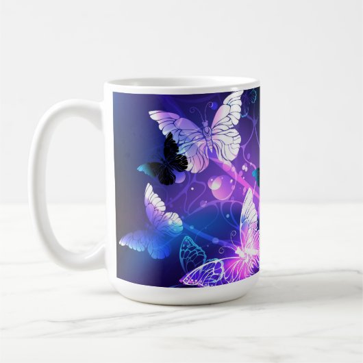Mug Arrière - plan avec papillons de nuit (Gauche)