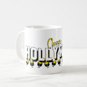 Mug Arrière - plan blanc classique de Hollywood (Devant gauche)