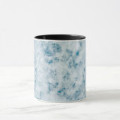 Mug Arrière - plan bleu de marbre de texture (Centre)