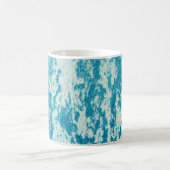 Mug Arrière - plan bleu texturé en tissu dense. Con (Centre)