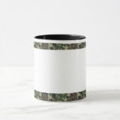 Mug Arrière - plan Camouflage de forêt militaire blanc (Centre)