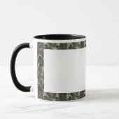 Mug Arrière - plan Camouflage de forêt militaire blanc (Gauche)