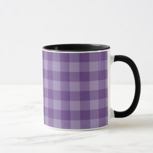 Mug Arrière - plan checkered violet
