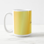 Mug Arrière - plan couleur or spécial unique clair (Gauche)