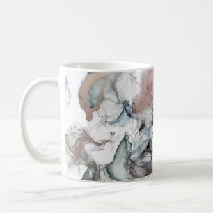 Mug Arrière - plan d'alcool. Taches grises et noires.