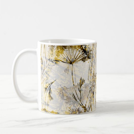 Mug arrière - plan d'aquarelle Abstraite : dandelion, (Gauche)