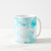 Mug Arrière - plan d'aquarelle bleu (Devant droit)
