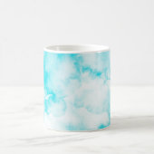 Mug Arrière - plan d'aquarelle bleu (Centre)
